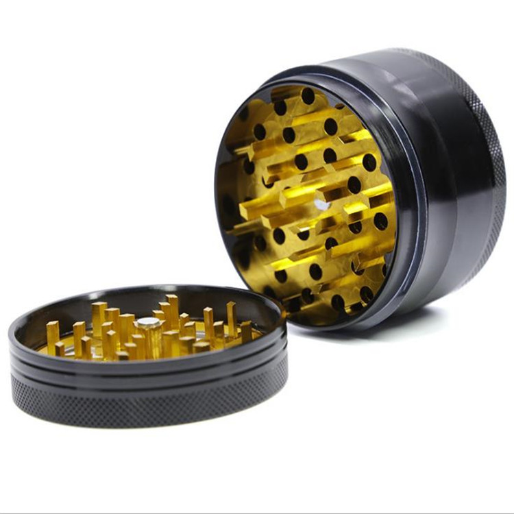 Lightning colorful 4 layer smoke grinder Herb grinder for weed  LV630L