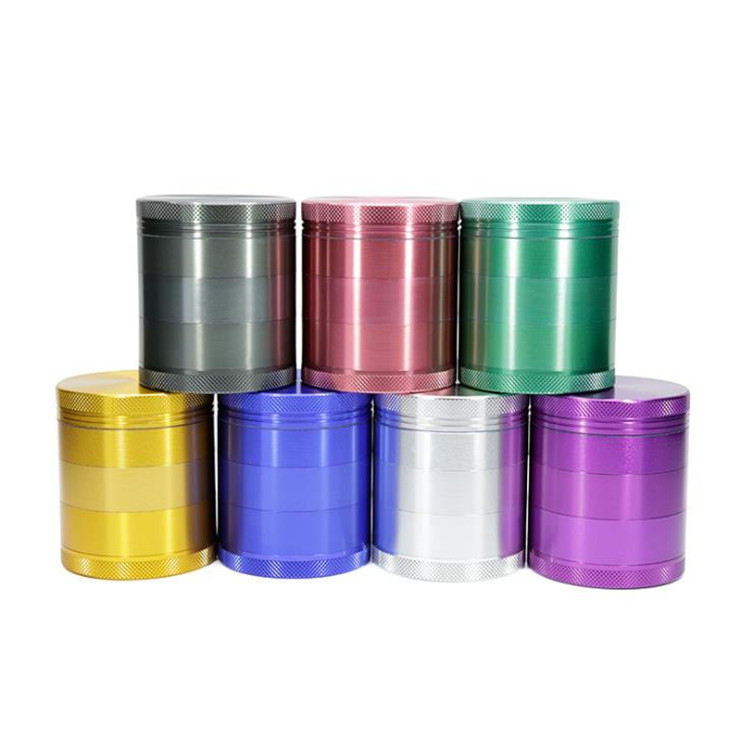 Hot sale 55mm Aluminum alloy 4 parts weed grinder petal herb grinder LV550 