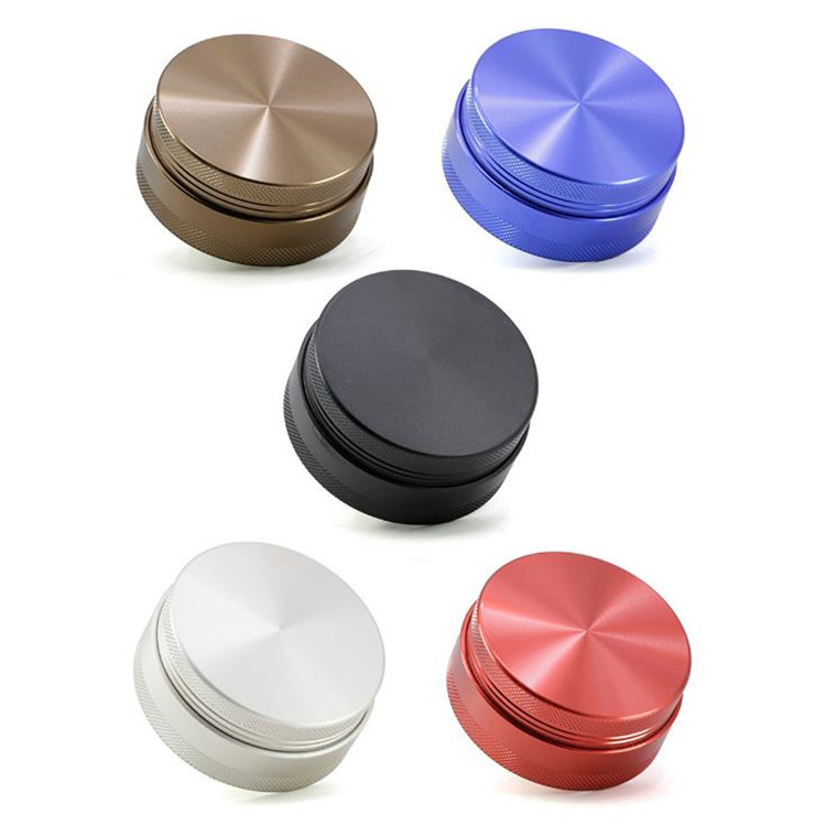  G-99918 New style compressed version 2 layers visible 4 parts Aluminum alloy 65mm inner rotatable screen herb tobacco grinders 