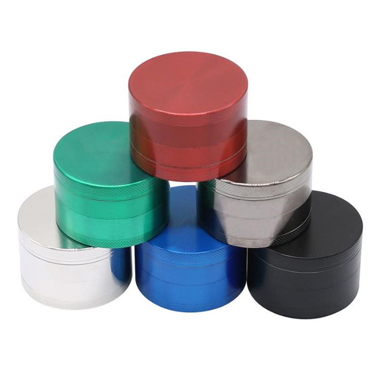 60063 hot sale 63MM custom Logo zinc alloy 4 layer herb grinders for weed 